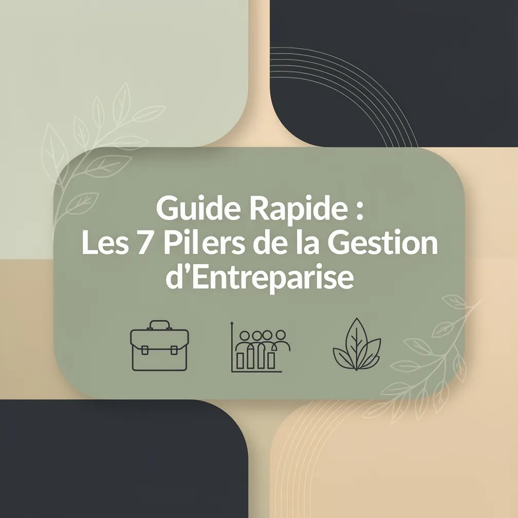 Guide Rapide : Les 7 Piliers de la Gestion d'Entreprise