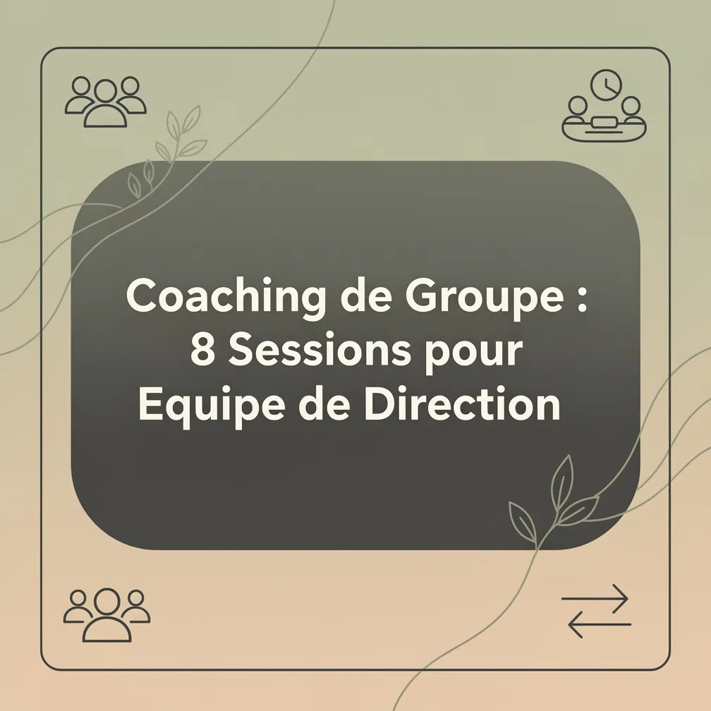 Coaching de Groupe : 8 Sessions pour Equipe de Direction