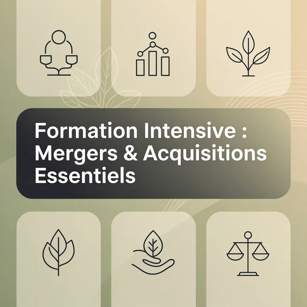 Formation Intensive : Mergers & Acquisitions Essentiels