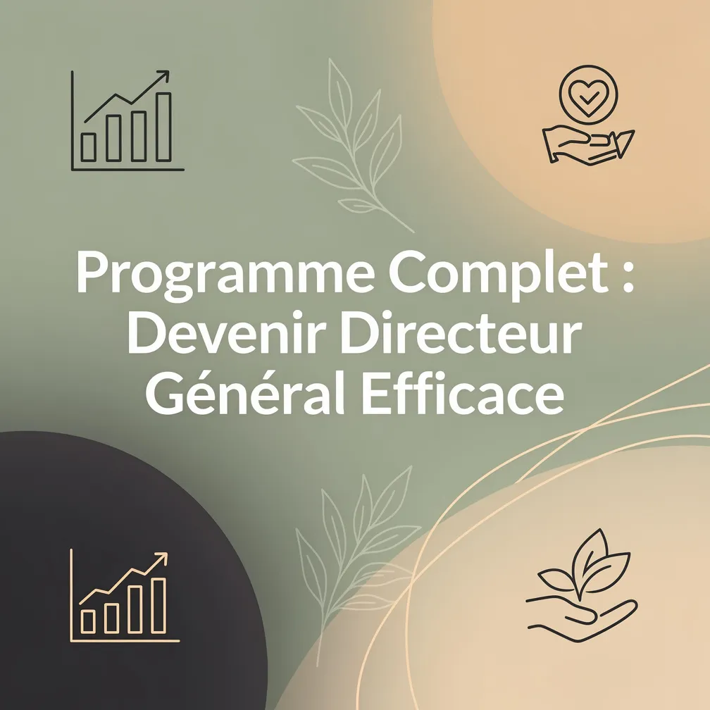 Programme Complet : Devenir Directeur Général Efficace